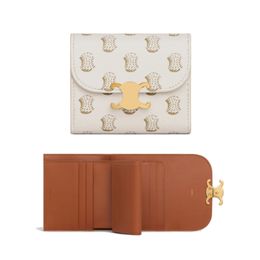 New Designer TRIOMPHES Card Holder Purses Womens Mens Leather ID CardHolder Coin Purses Zipper Key Bag Passport Holders Key Pouch Keychain Wallet DHgate