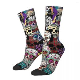 Men's Socks Halloween Skull Happy Kawaii Gym Cartoon Pattern