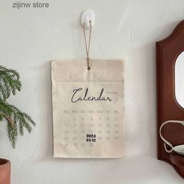 Calendar MINKYS Decorates Fabric Calendar Desktop Decoration School Stationery in Popular 2024 Calendars Y240322