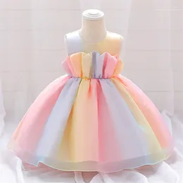 Girl Dresses Princess Infant Dress For Girls 1st Year Birthday Party Wedding Flower Baby Vestidos Baptism Costume