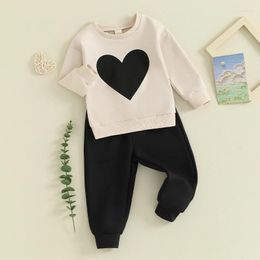 Clothing Sets Toddler Baby Boy Outfits Letter Crewneck Sweatshirt Casual Pants 2Pcs Clothes Set Valentine S Day
