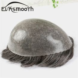 Toupees Toupees Male Pu Base 0.1mm Men Toupee Human Hair Replacement Systems Europe Hair Toupee Capillary Prosthesis Knot Man Hairpiece