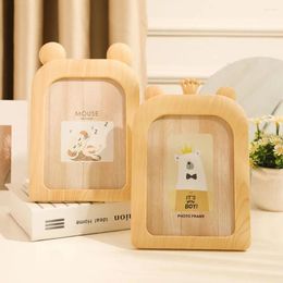 Frames Cute Wall Mounted Po Frame Ins Style Cartoon Retro Picture Display DIY Ornaments Decoration