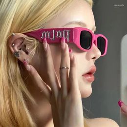 Sunglasses Retro Small Frame Square Women Design Hip Hop Punk Sun Glasses Men Bar Party Eyewear