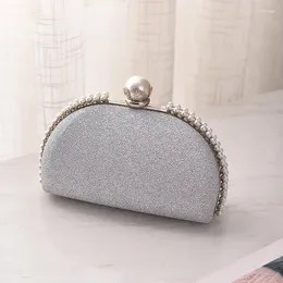 Evening Bags Sequined Shell Clutch Party For Women 2024 Fashion Shoulder With Handbags Luxury Dinner Glitter Clutches Purse