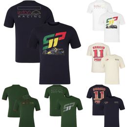 T-shirt da polo per fan della polo con pilota 2024 F1 T-shirt di Formula 1 T-shirt Summer Men Sump Sports Casual Breable Jersey T-shirt