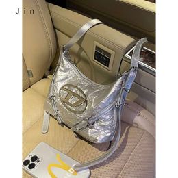 Shoulder Bag High Quality Exclusive Control Goods Self Produced and Self Sold Sier Ding Dang Tote Womens High-end Texture Sweet Cool Spicy Girl Motorcyc Bag