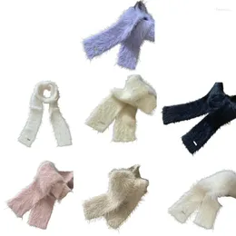 Scarves Unique Winter Scarf Solid Colour Sweet Punk Teenagers Keep Warm Drop