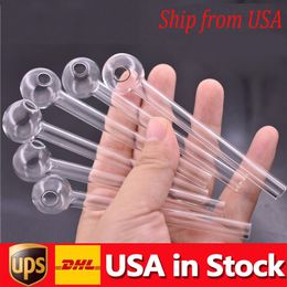 100pcs Top Quality Glass Hand Pipe Manufacture Handcraft 4.0inch Thick Pyrex Tobacco Oil Burner Pipes for Smoking Smoker Tool glass pipe