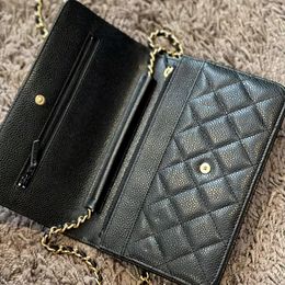 Fashion woc purse designer woman handbag cc bag Best seller mens lambskin crossbody Even Luxury caviar leather Clutch tote Shoulder satchel chain 33