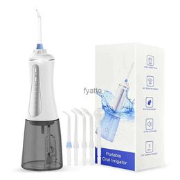 Other Appliances USB charging 5-mode 350ml water tank pulse dental floss pick up electric oral flushing nozzle for false cleaning of teeth Smile H240322