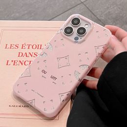 Beautiful Clear iPhone Phone Case 15 14 Pro Max Plus Luxury Brand Silicone Hi Protection Purse 18 17 16 15pro 14pro 13 12 with Logo Box Packing Women Girls JZ