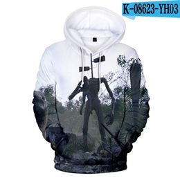 Men's Hoodies Siren Head 3D Kids Fashion Sweatshirt Hip Hop Harajuku Boy/girl Hooded Pullover Streetwear Tops Winter Oversized Clothes