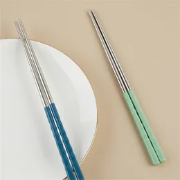 Chopsticks Table Tools Non-slip 304 Stainless Steel Household Kitchen Accessories Tableware Contact Grade 5 Color