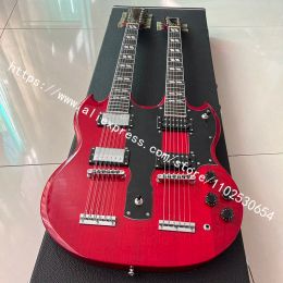 Guitar Double head electric guitar, 12 string electric guitar, 6 string guitar, professional quality assurance, free shipping!