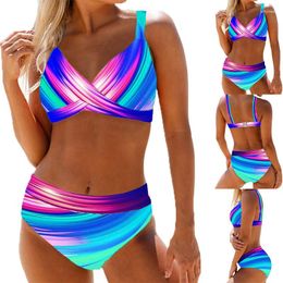 Costume da bagno da donna 2024 Set bikini sexy Design stampato Moda monokini da spiaggia estiva in due pezzi