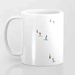 Mugs The Pleasure Of Skiing Field Mark Cup Skiers Gift Coffee Mug 11oz Ceramic Milk Friends Birthday