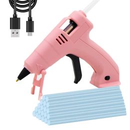 Polijsters 3.6v Cordless Hot Melt Glue Gun 2000mah Liion Wireless Gluegun Child Hand Craft with Glue Sticks Home Outdoor Power Tool