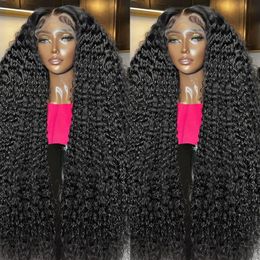 200 Density 13x4 Deep Wave Frontal Wig 13x6 Hd Lace 30 40Inch Water Wave Wigs Human Hair Curly 360 Full Lace Wigs for Women Sale