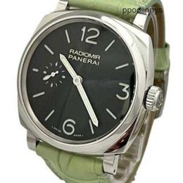 Men's Paneraiss Watches Mechanical Paneraiss Luminor 1940 3 Day Manual Wind Steel Green 42mm Pam574 WatchMechanical Designer Automatic Watch Stainless Steel