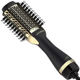 JAYFOND Hair Dryer Brush Volumizer, Ionic Technology, ALCI Safety, 360 Swivel Cord, Gold