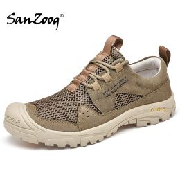 Shoes Summer Men Outdoor Hiking Shoes Trekking Sneakers Buty Trekingowe Meskie Treking Mountain Rock Climbing Tracking AntiSkid