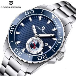 Bergani's New Fully Automatic Mechanical Made of Precise Steel, Waterproof and Fashionable Night Glow Men's Watch 1636-1