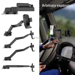 Cell Phone Mounts Holders Car Phone Mount Holder Adjustable Height Long Arm Suction Cup Universal For Truck AUTO Dashboard Cell Phone Bracket Heavy Duty 240322