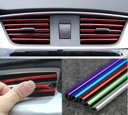 Car Accessories Interior sticker 5 Meter Flexible Interior Exterior Decoration Moulding Trims Strips line Stickers Decals Air Outl9265597