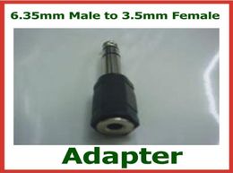 10pcs Adapter 635mm Male to 35mm Female Audio Jack Converter Extender Connector1893918