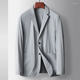 Men's Suits E1441-Men's Suit Summer Casual Business Loose Coat