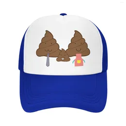 Ball Caps Family Poop T Shirt Baseball Breathable And Quick-Drying Sunscreen Sun Hat Op Mi Hi Am