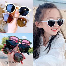 2 pcs Fashion luxury designer Boys and girls Korean fashion Personalised Sunglasses baby summer sun visors childrens anti ultraviolet glasses sunglasses