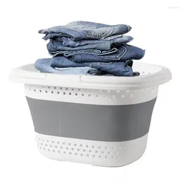 Laundry Bags Collapsible Hamper Clothing Storage Basket Space-Saving Ventilated Clothes Bucket