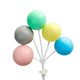 Party Supplies Mini Cupcake Balloon Decoration Top Decor Polymer Cake Topper For Birthday Wedding