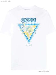 Casablanc Shirt 23ss Men T Shirt Designer T-shirts Fashion Man Women Smiley Casablanca Printing Casablanca Tees US Size S-XL 222