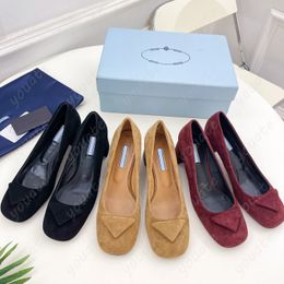 Luxury Casual Women Sandals Genuine Leather Summer Designers Chunky Heel ladies flat Beach Half Slippers fashion woman Loafers Shoes heels 5.5 cm size 35-41