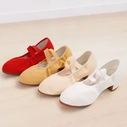Dance Shoes Low Heel Ballet For Girls Woman Dancing Slippers Outdoor Teacher