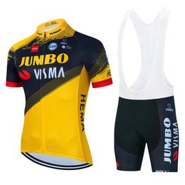 Rowerowe koszulki setki zespołu jumbo visma 19d Bike Shorts Mtb Ropa Ciclismo Mens krótkie koszule rowerowe