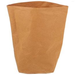 Storage Bags Fruit Kraft Paper Bag Rucksack For Sandwich Tool Grocery Food Sundries Holder Office Foldable