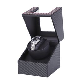 Carbon Motor Shaker Watch Winder Holder Display Automatic Mechanical Watch Winding Box Jewelry Automatic Watch EU US UK AU 2020 CX293U