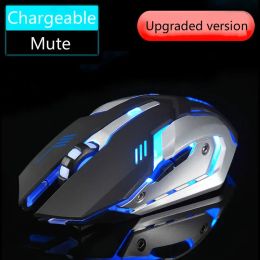 Mice Free Wolf X7 Wireless Mouse Charging Mouse 2.4Ghz Wireless Computer Accessories Desktop Ergonomic Mouse Pratical