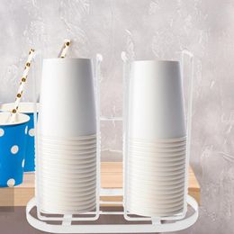 Kitchen Storage Paper Cup Holder Taker Holders For Countertop Coffee Mug Tabletop Organiser Station Supplies Rack