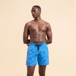 Vilebre Pantaloncini da uomo Bermuda Pantaloncini Boardshorts UOMO SWIM SHORTS TORTUES MULTICOLORES Trunks Uomo Surfwear Bermuda Beach Short Turtles Estate 89732