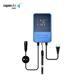 Tools Caperplus Aquarium Q1 Q2 Ph Temperature Tds 3 in 1 Intelligence Monitor Detector Wifi App Control Aquarium Accessories