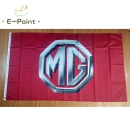 Accessories MG Car Racing Flag Red 3ft*5ft (90*150cm) Size Christmas Decorations for Home Flag Banner Indoor Outdoor Decor HYK494C