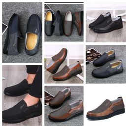 Casual Shoes GAI sneaker sport Cloth Shoe Men Formal Classic Top Shoes Soft Sole Flat Leather Men Shoe Black comfortable soft size 38-50