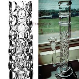 Big Glass Bong Smoke Glass Pipe Hookahs Heady Dab Rigs Bubbler Percolator Water Pipes With 18mm Bowl 40cm Tall