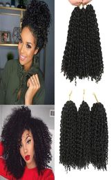 Malibob Kinky Curly Crochet Hair weaves 8inch Ombre Jerry Curly Hair Synthetic Crochet Braids tress Braiding Hair Extens4253012