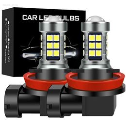 Other Car Lights 2PCS H11 H8 H16JP 9006 HB4 9005HB4 H10 9145 H16EU LED Bulb Automatic Anti fog Lamp Automotive Driving Lamp Fog Lamp 6000K WhiteL204